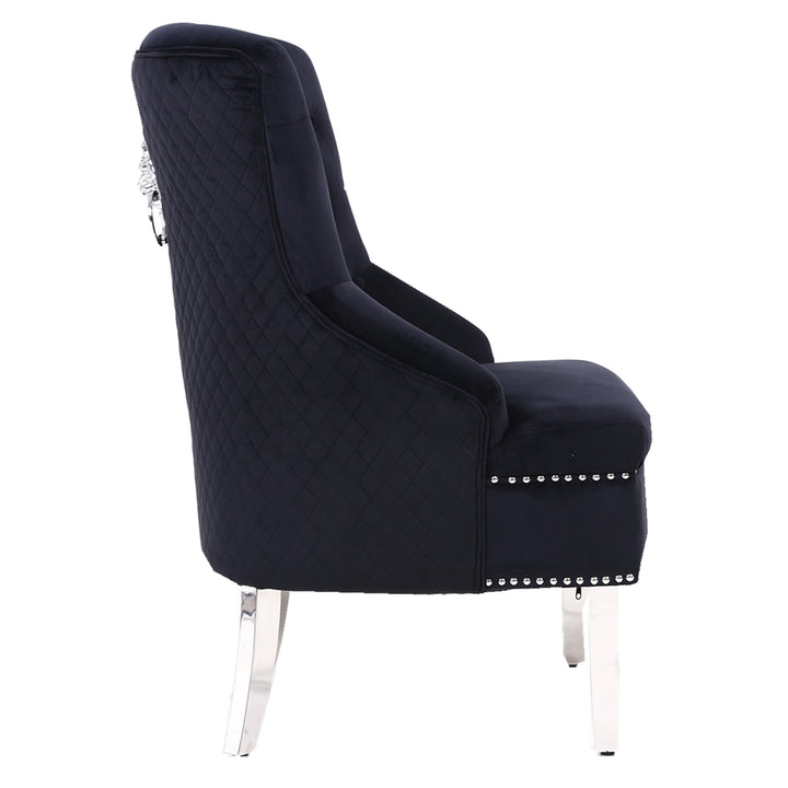 Marlowe Black Wing Chair