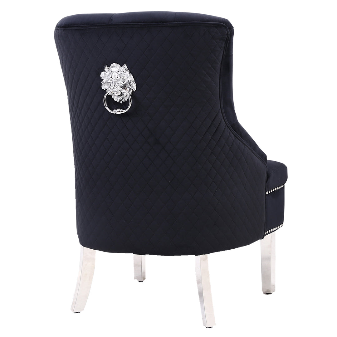 Marlowe Black Wing Chair