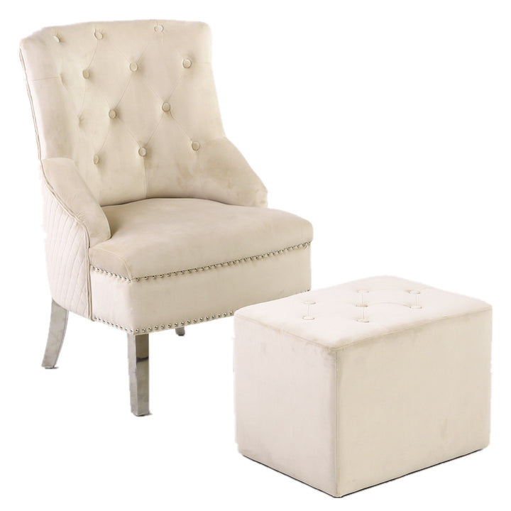 Marlowe Mink Wing Chair