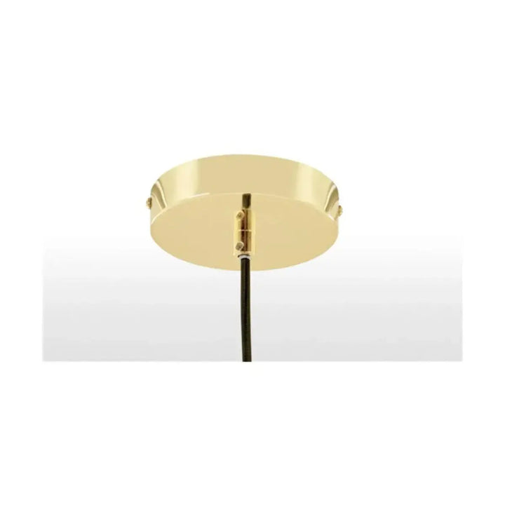Made.com Kaleido Pendant Light, Clear Glass and Brass