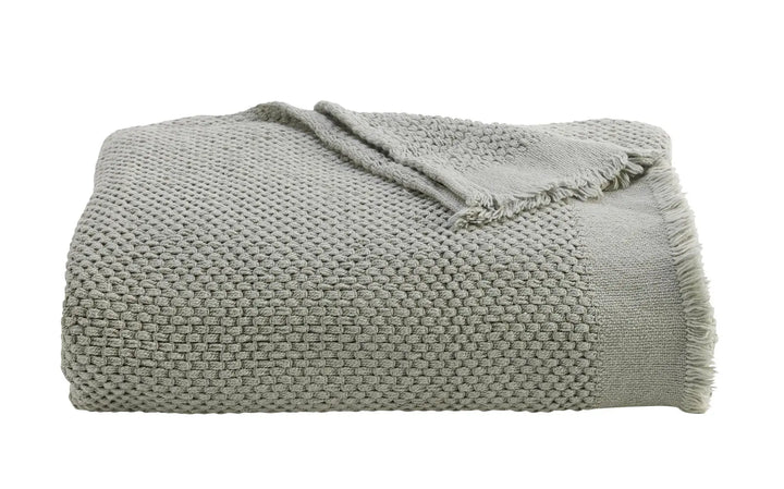 Christy Madeira Throw 140 x 180cm – Ocean Blue Cotton Throw Christy