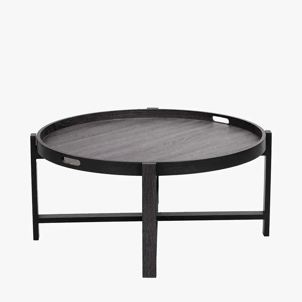 Marmara Dark Grey Oak Veneer Coffee Table  Nicholas John Interiors