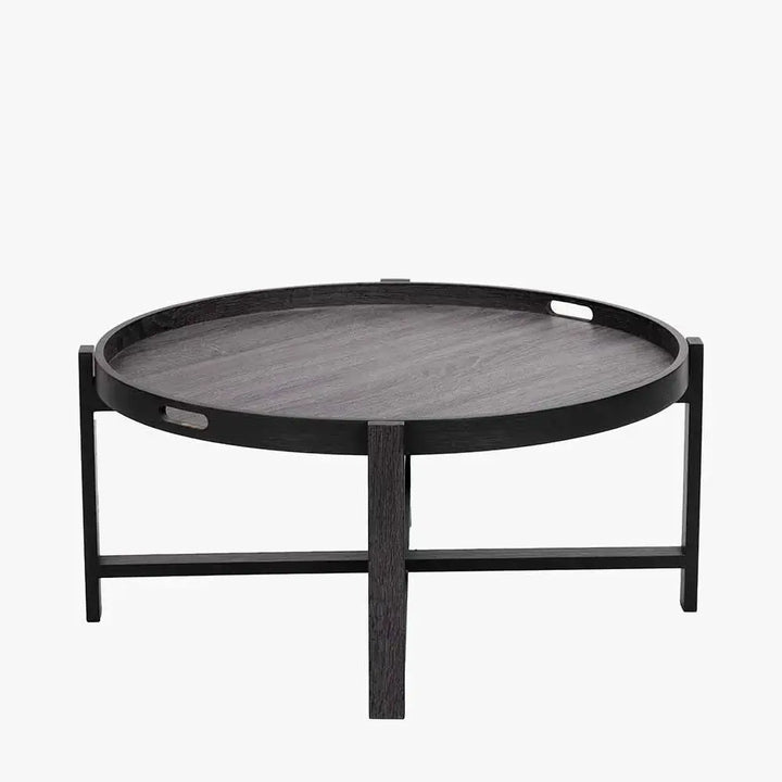 Marmara Dark Grey Oak Veneer Coffee Table  Nicholas John Interiors