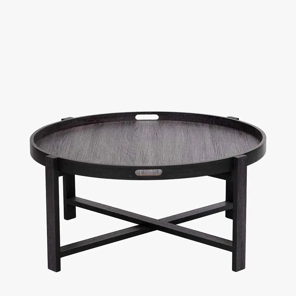 Marmara Dark Grey Oak Veneer Coffee Table  Nicholas John Interiors
