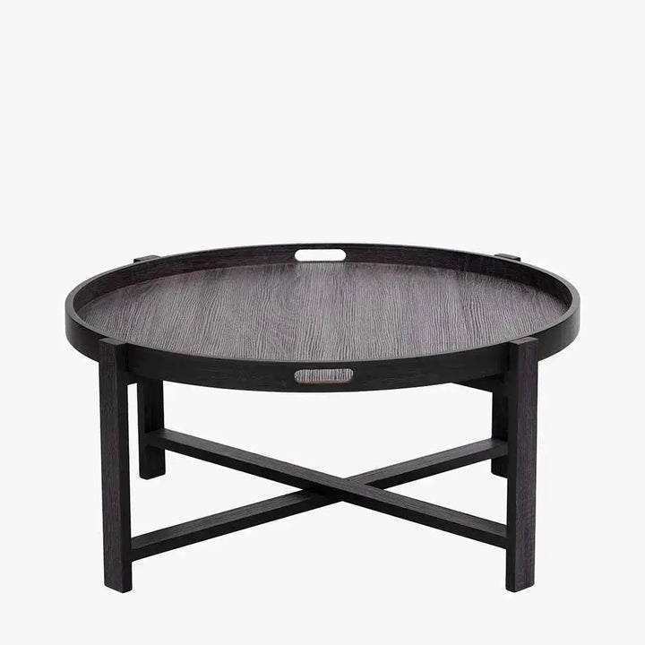 Marmara Dark Grey Oak Veneer Coffee Table  Nicholas John Interiors