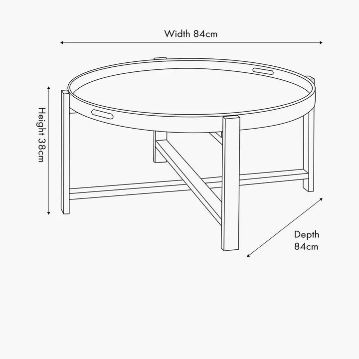 Marmara Dark Grey Oak Veneer Coffee Table  Nicholas John Interiors
