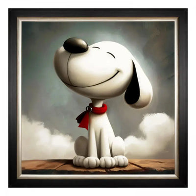 Happiness Is Framed Canvas 91 x 3 x 91cm Gallery Direct