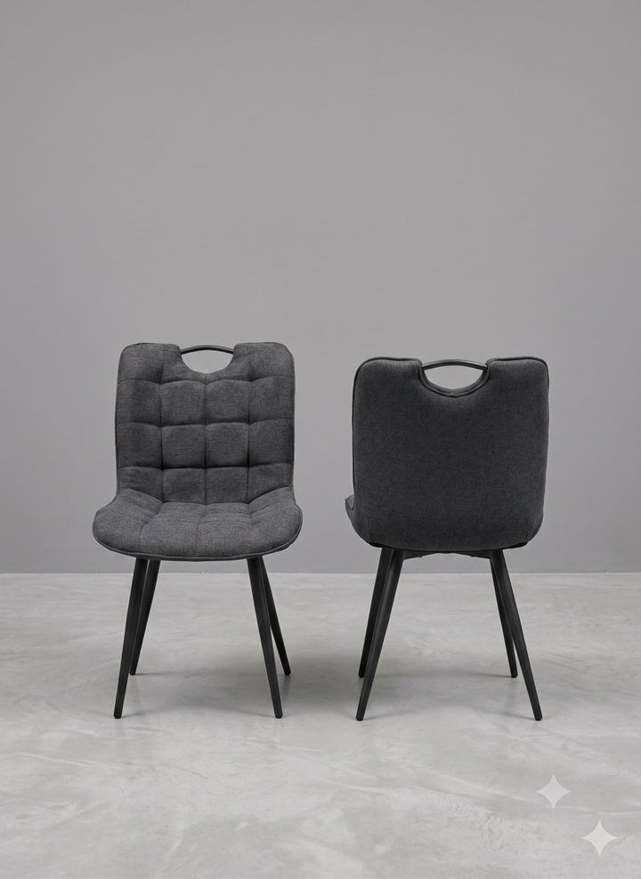 Marbella Black Fabric Dining Chair