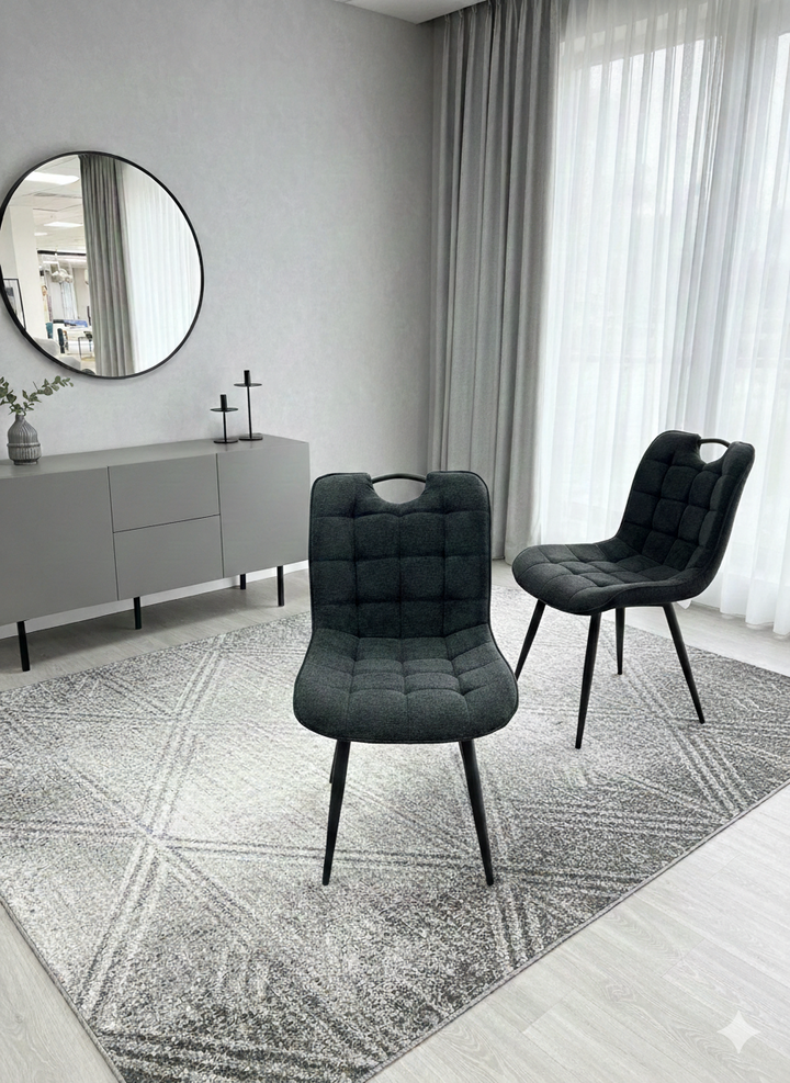 Marbella Black Fabric Dining Chair