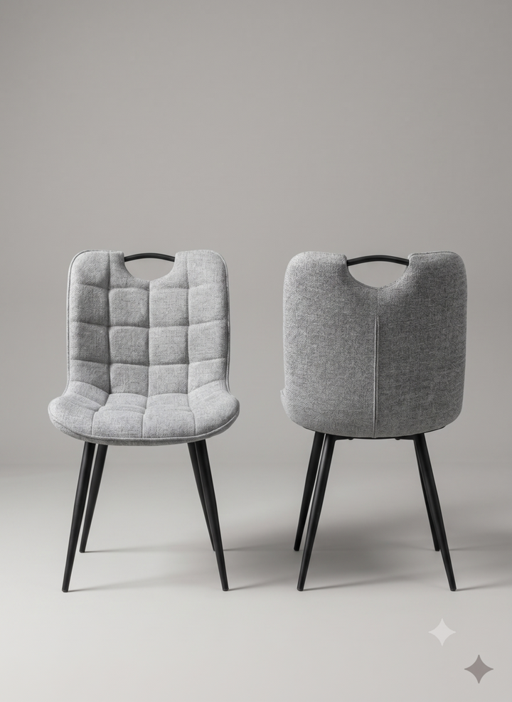 Marbella Grey Fabric Dining Chair