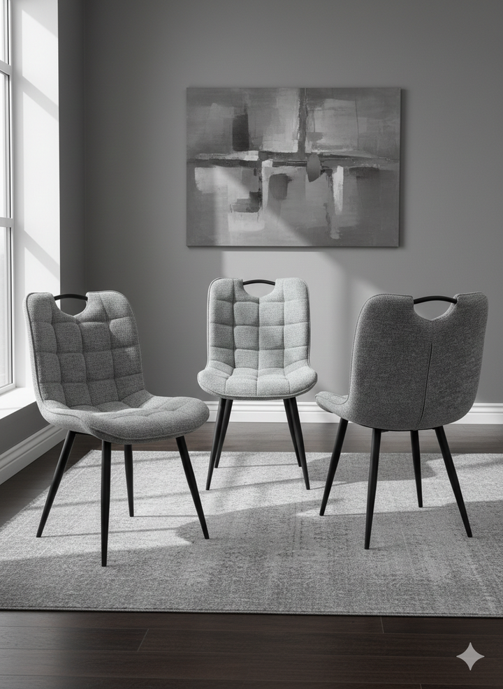 Marbella Grey Fabric Dining Chair