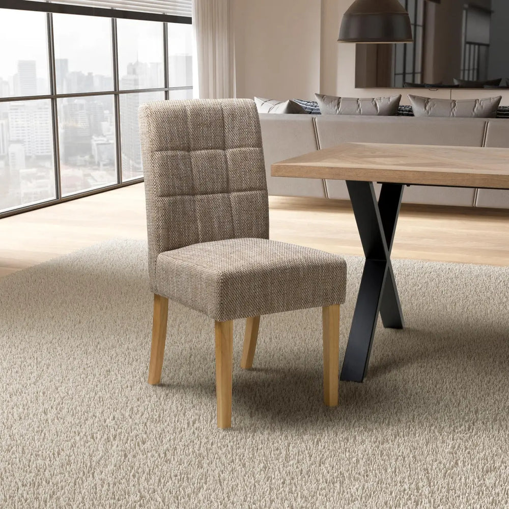 Mosevia Waffle Tweed Oatmeal in Natural Legs NJ HOME SHANKAR BSTAR 1 MAN