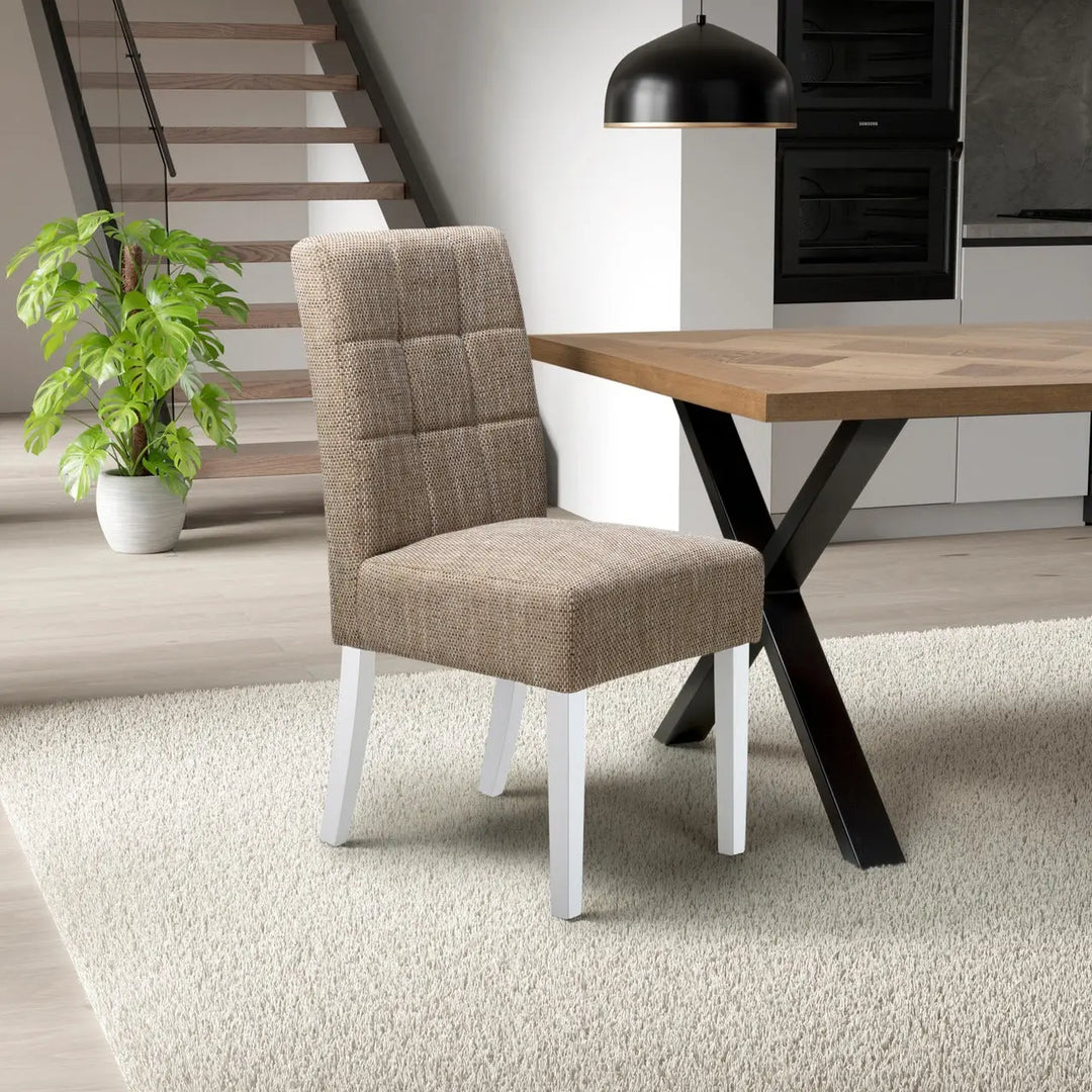 Mosevia Waffle Tweed Oatmeal in White Legs NJ HOME SHANKAR BSTAR 1 MAN