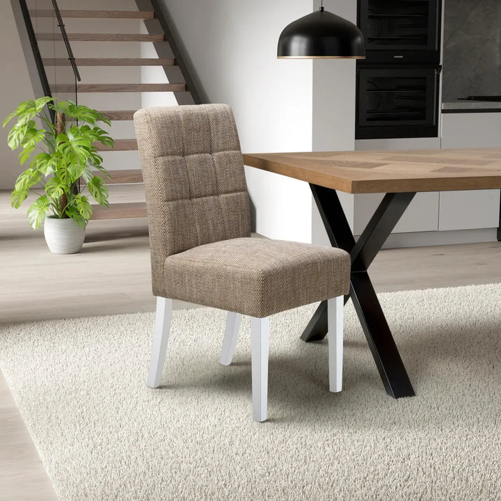 Mosevia Waffle Tweed Oatmeal in White Legs NJ HOME SHANKAR BSTAR 1 MAN