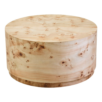 Motara Burl Wood Design Round Coffee Table  Nicholas John Interiors