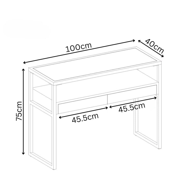 Toscana Wood Look Console Table Torelli