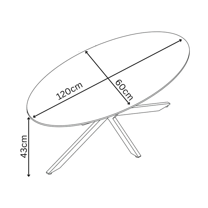 Lorenzi Wood Ceramic Look Coffee Table Torelli