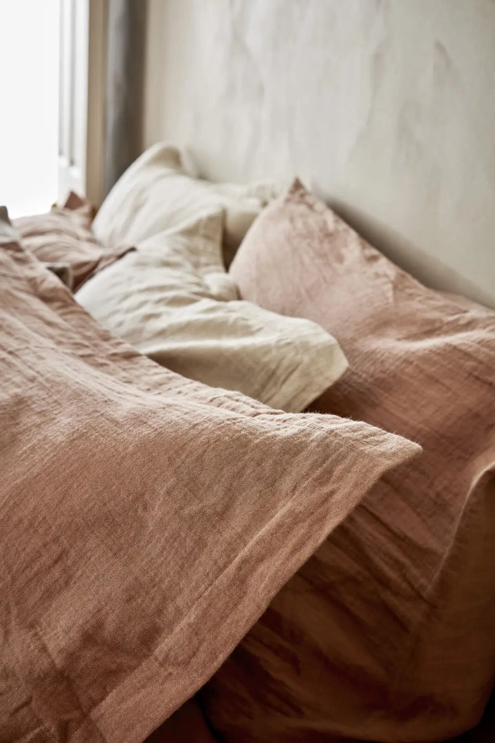 Christy Organic Retreat Super King Duvet Set in Clay Christy