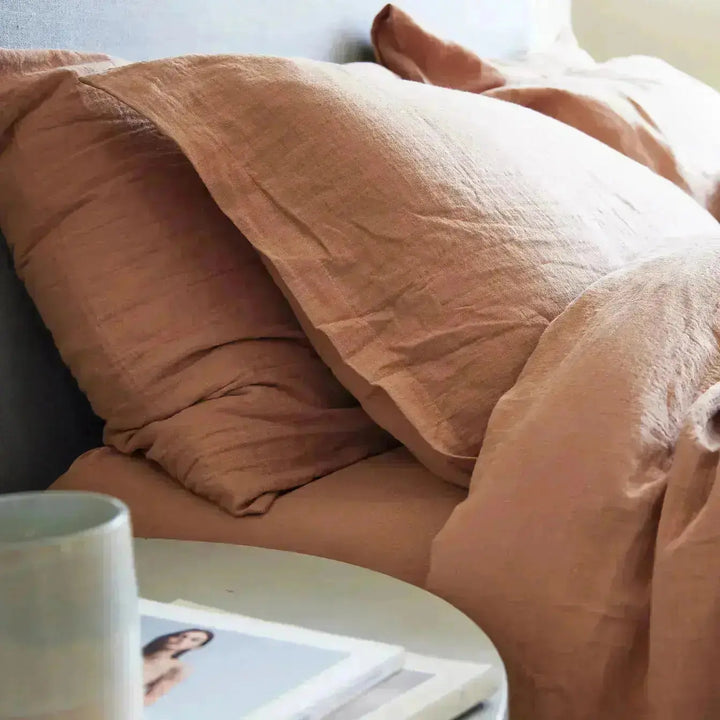 Christy Organic Retreat Super King Fitted Sheet Clay CHRISTY LUX-HOM