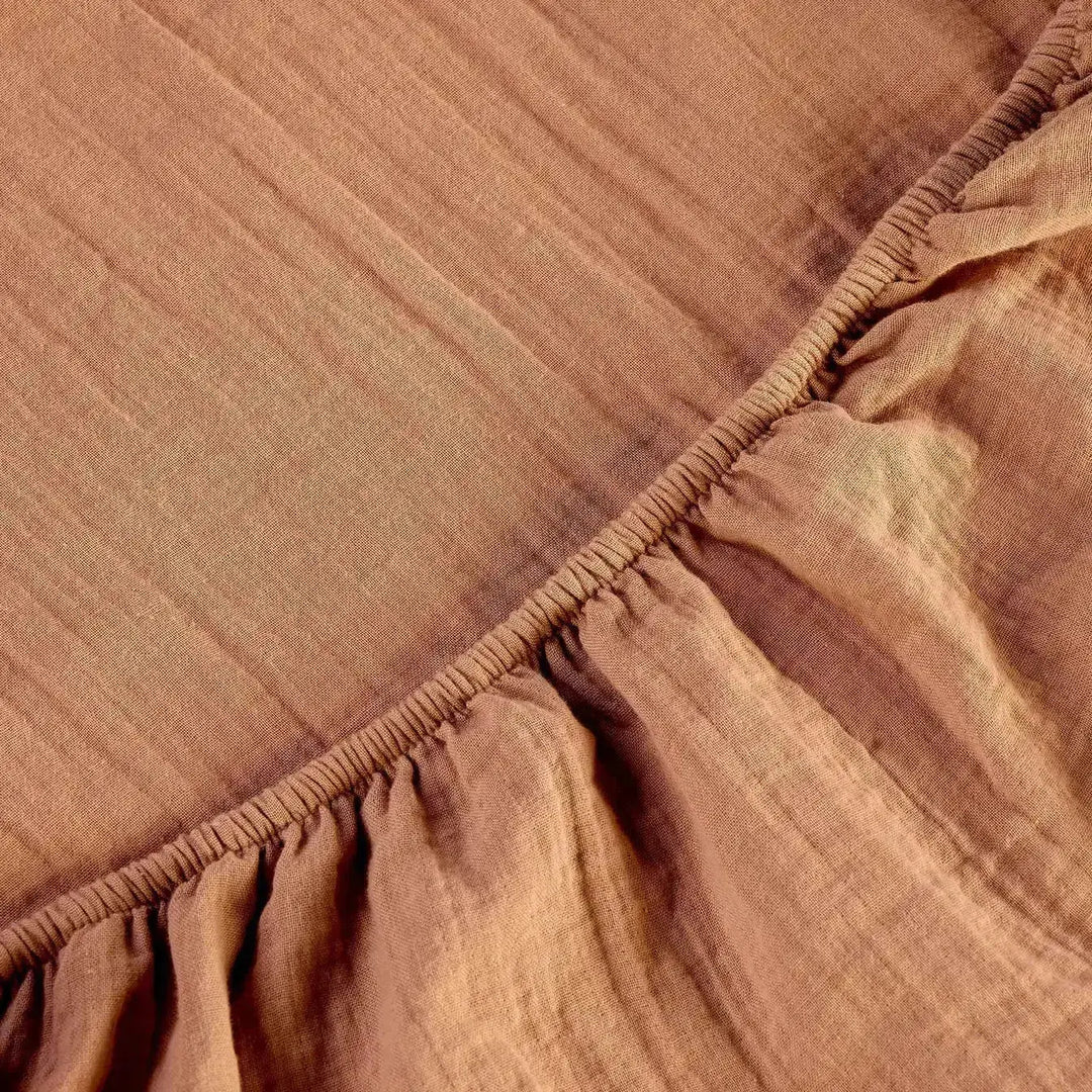 Christy Organic Retreat Super King Fitted Sheet Clay CHRISTY LUX-HOM