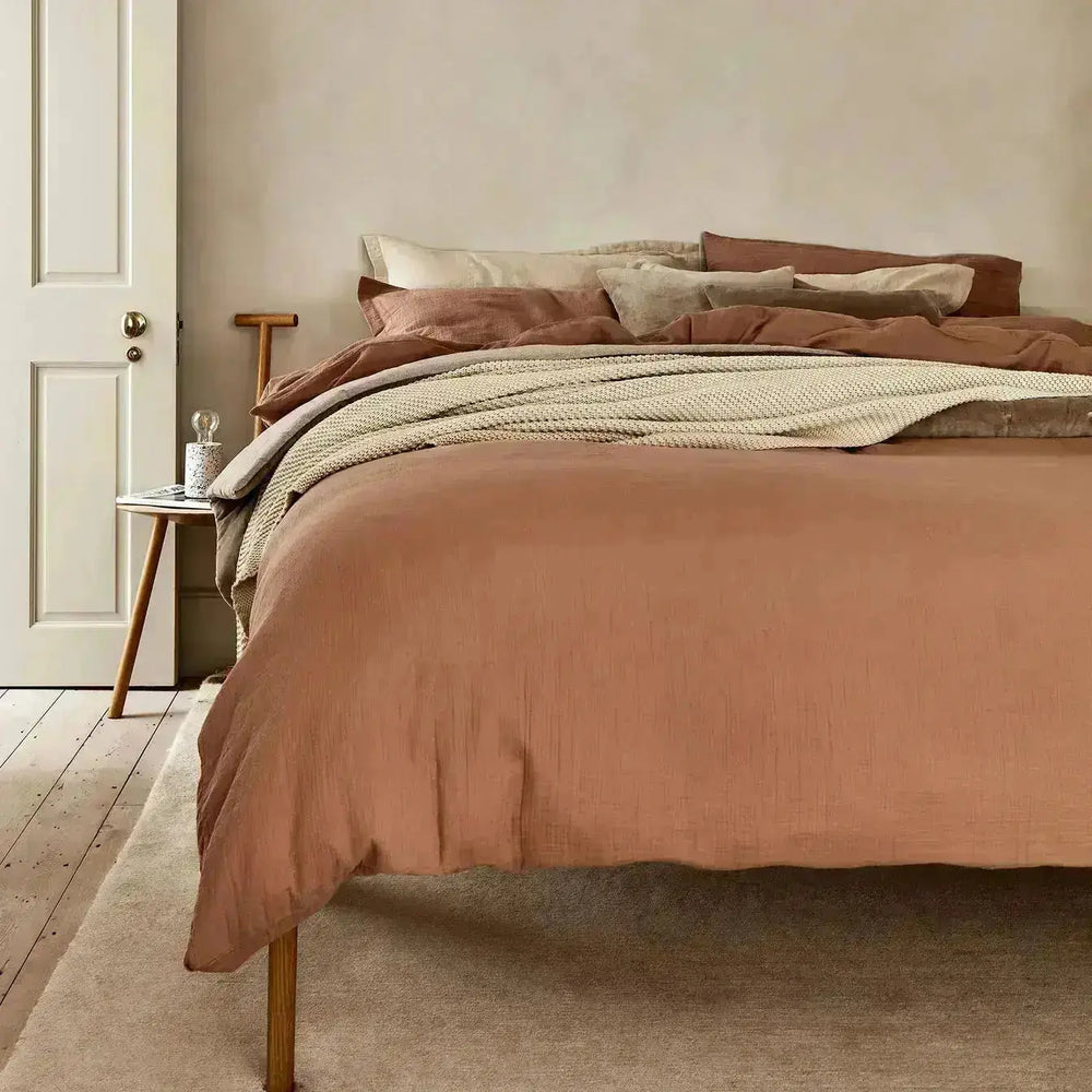 Christy Organic Retreat Super King Fitted Sheet Clay CHRISTY LUX-HOM
