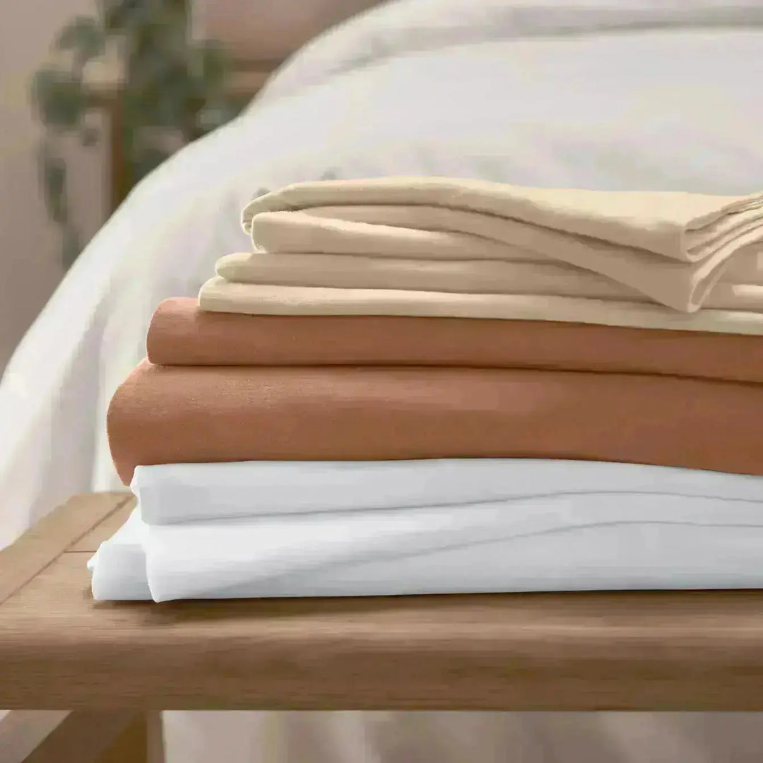 Christy Organic Retreat Single Fitted Sheet in White Christy