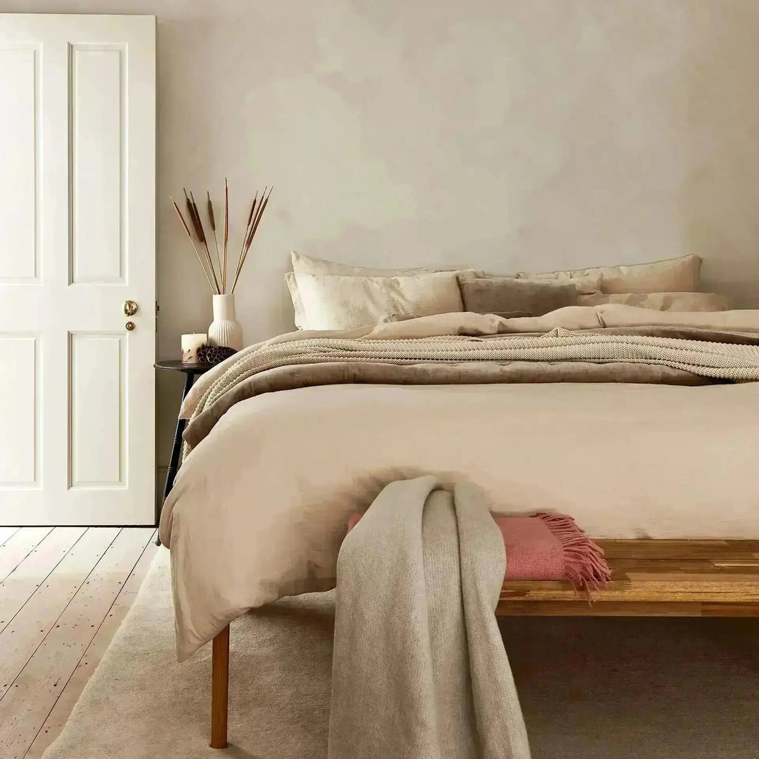 Christy Organic Retreat Double Duvet Set Oat CHRISTY LUX-HOM