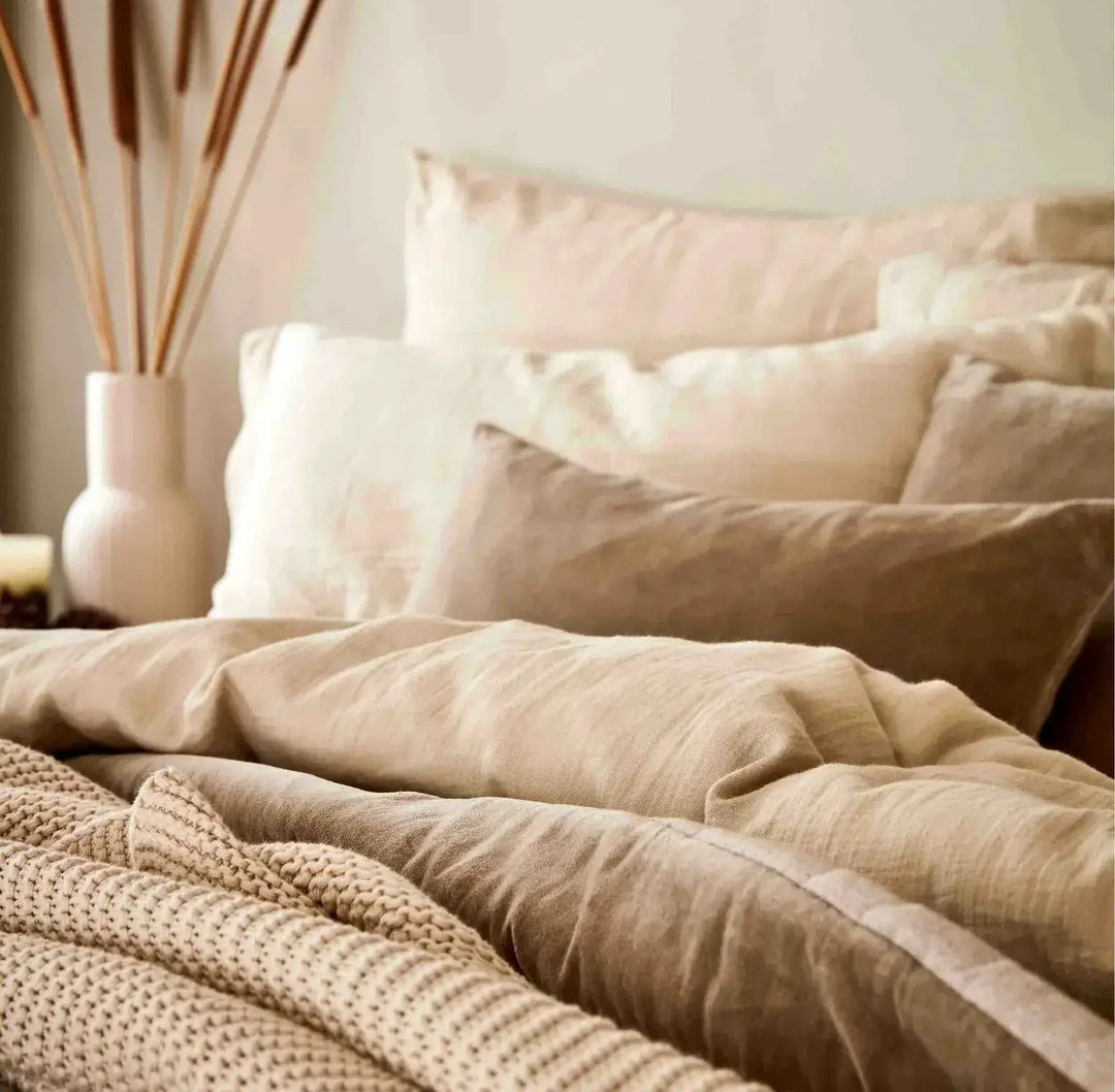 Christy Organic Retreat King Pillowcase Pair in Oat Christy