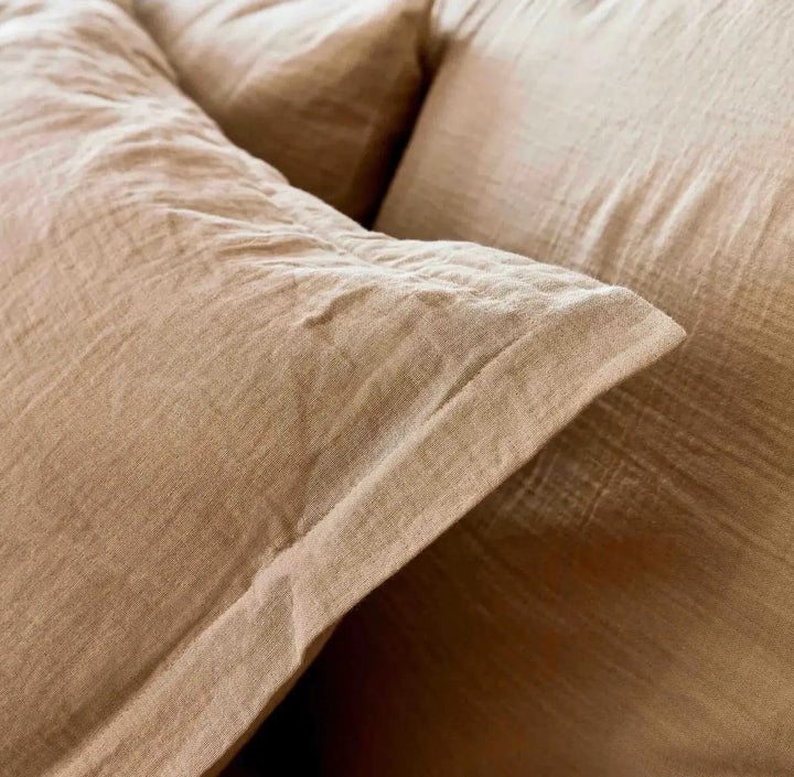 Christy Organic Retreat King Pillowcase Pair in Oat Christy