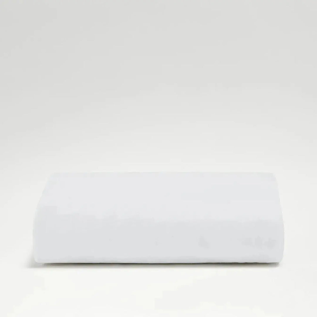 Christy Organic Retreat Single Fitted Sheet in White Christy
