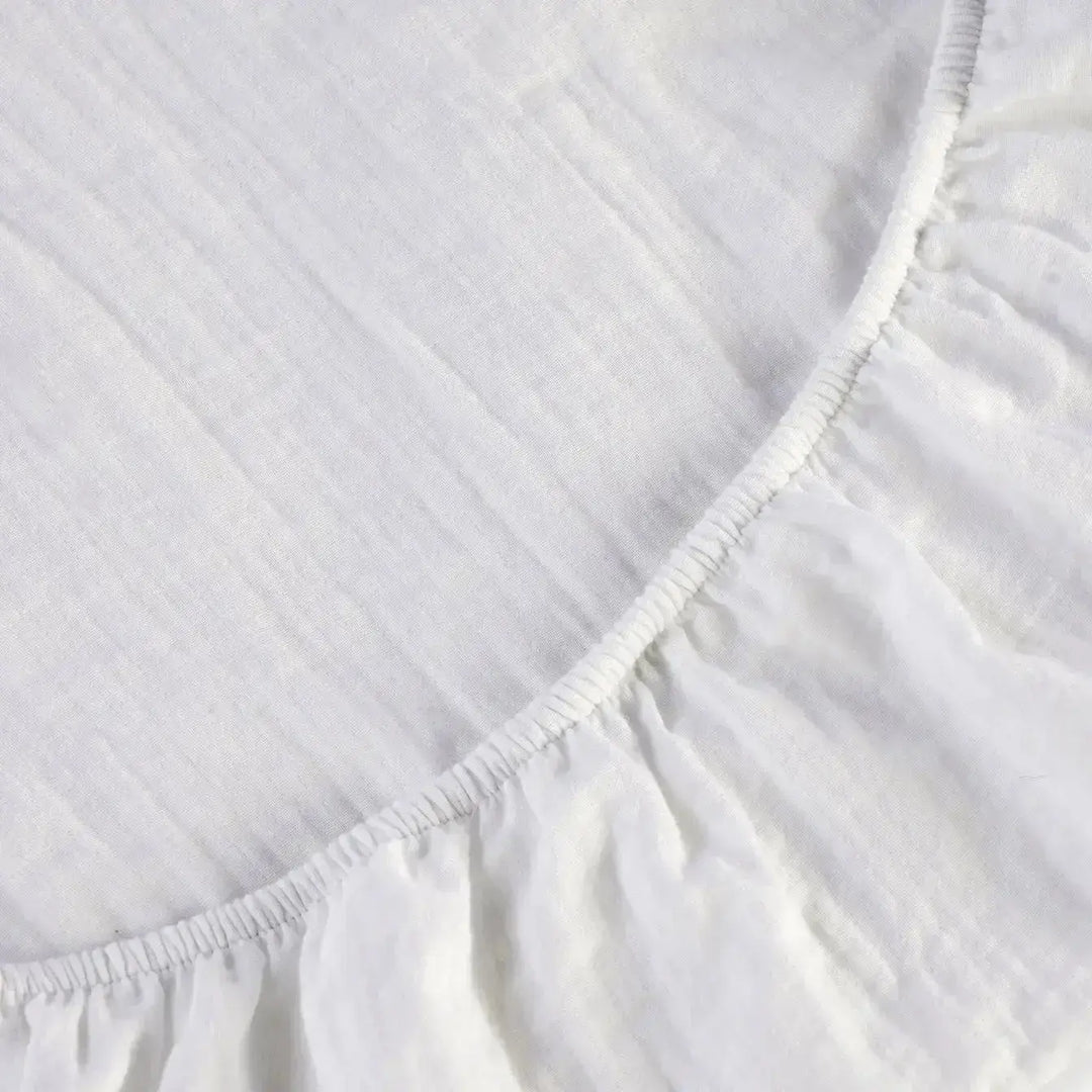 Christy Organic Retreat Single Fitted Sheet in White Christy