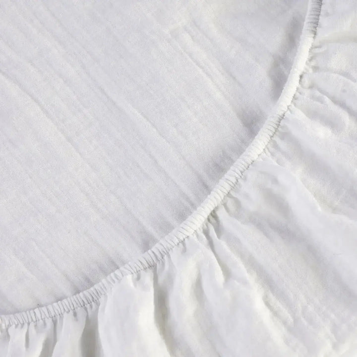 Christy Organic Retreat Single Fitted Sheet in White Christy