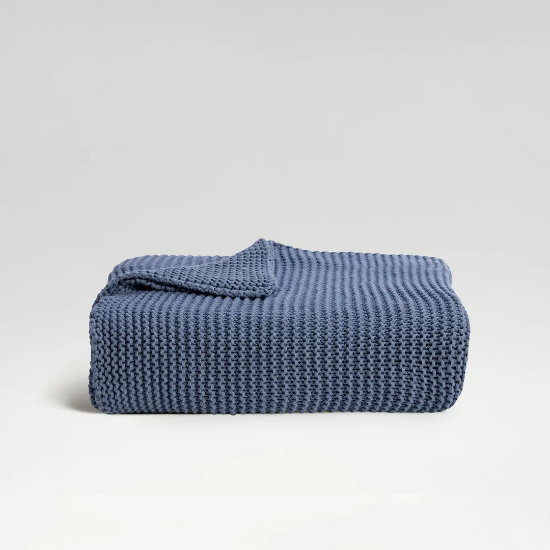 Christy Oslo Throw Denim 140 x 180cm CHRISTY LUX-HOM