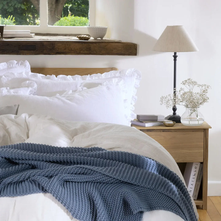 Christy Oslo Throw Denim 140 x 180cm CHRISTY LUX-HOM