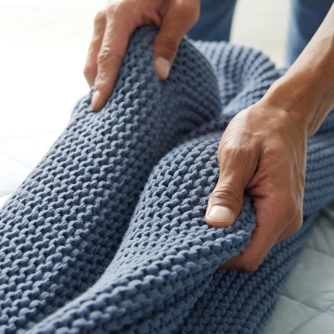 Christy Oslo Throw Denim 140 x 180cm CHRISTY LUX-HOM