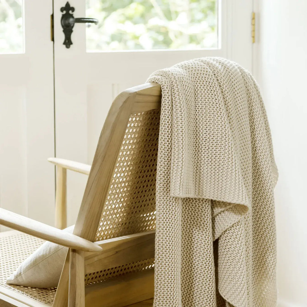 Christy Oslo Throw Ecru 140 x 180cm CHRISTY LUX-HOM