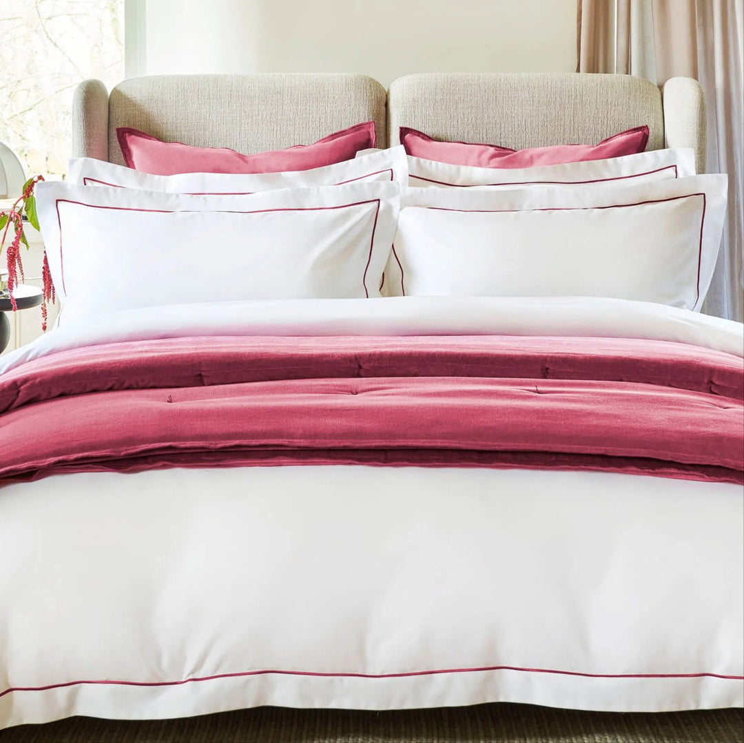 Christy Premium Sateen Oxford Pillowcase Set of 2 Fuschia Christy