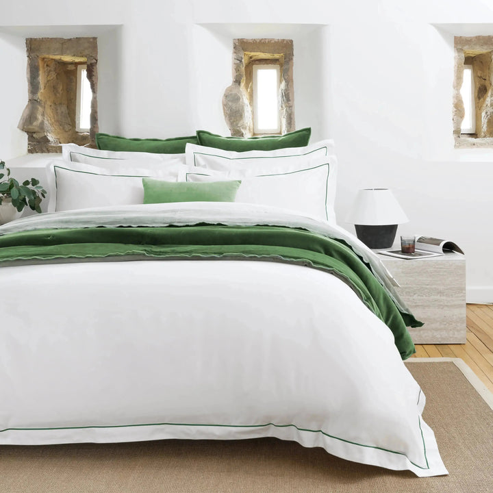 Premium Sateen Standard Pillowcase Set of 2 - Green Christy