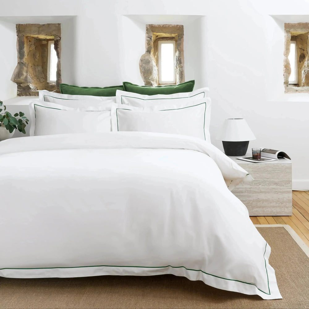 Premium Sateen Standard Pillowcase Set of 2 - Green Christy