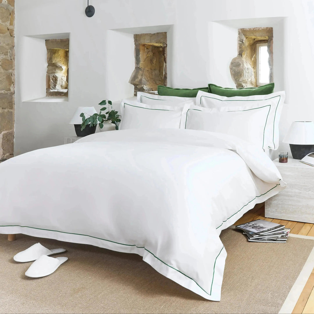 Premium Sateen Standard Pillowcase Set of 2 - Green Christy