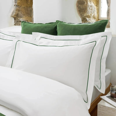 Premium Sateen Standard Pillowcase Set of 2 - Green Christy