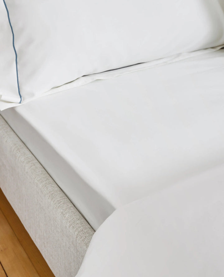 Christy Premium Sateen Double Fitted Sheet White Christy