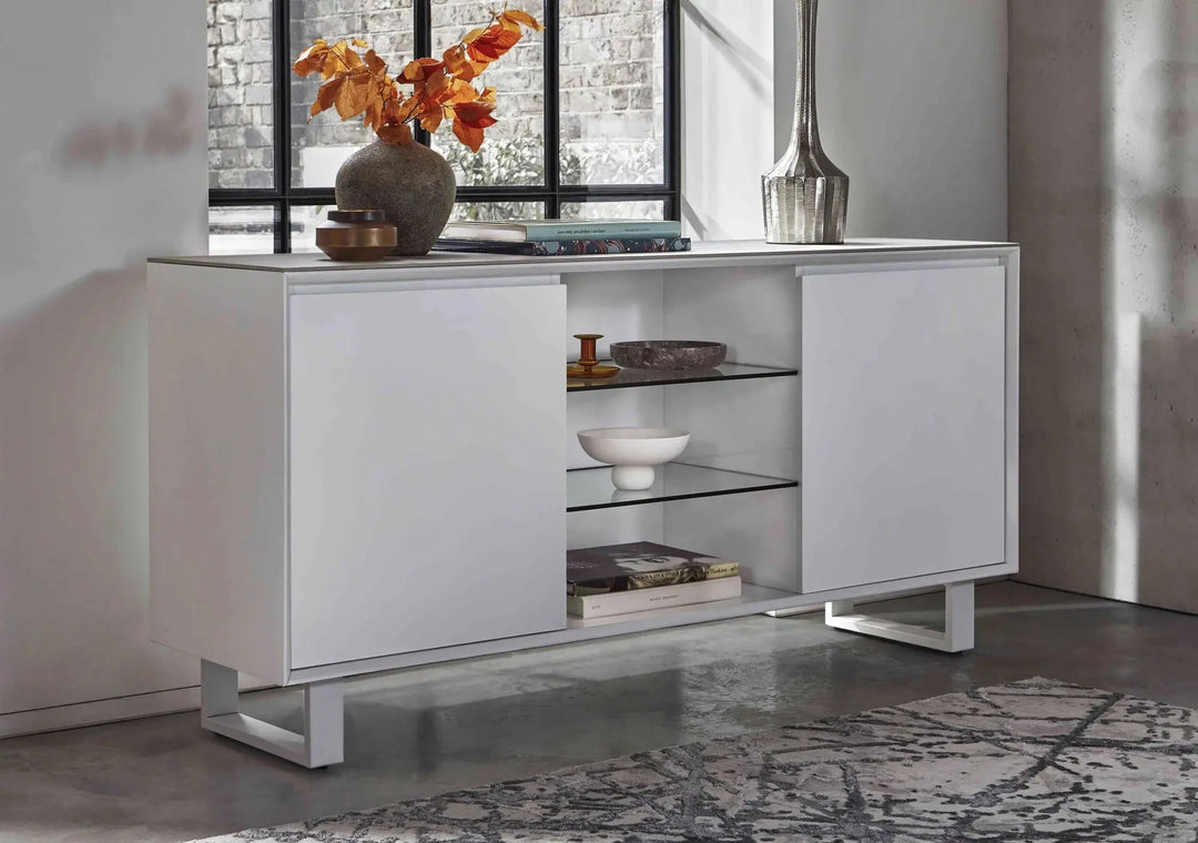 Glacier Sideboard High Gloss Finish with Built-in Led Lighting UCPMJ