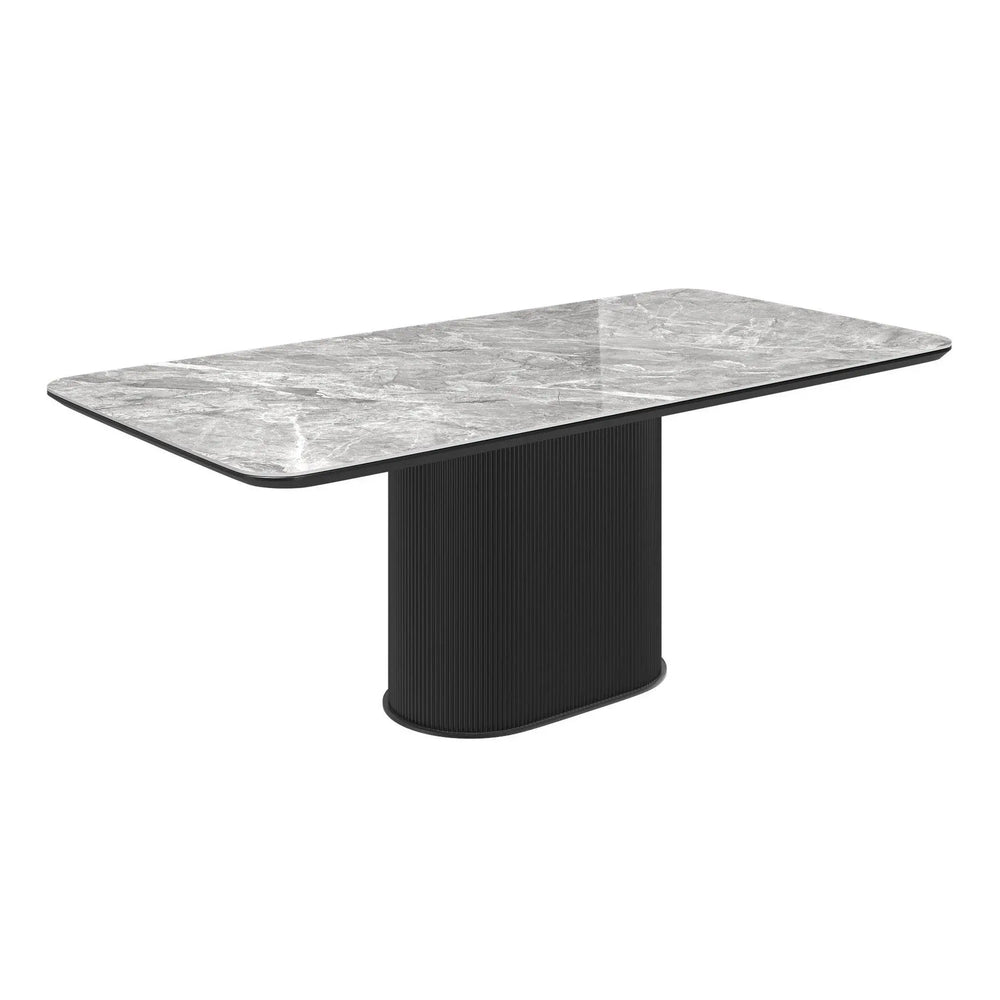 Antonio Gloss Grey Ceramic Coffee Table Torelli