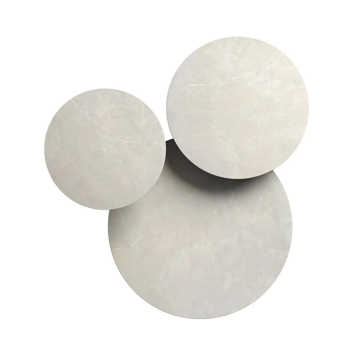 Romano 3pc Grey Ceramic Coffee Table Set Torelli