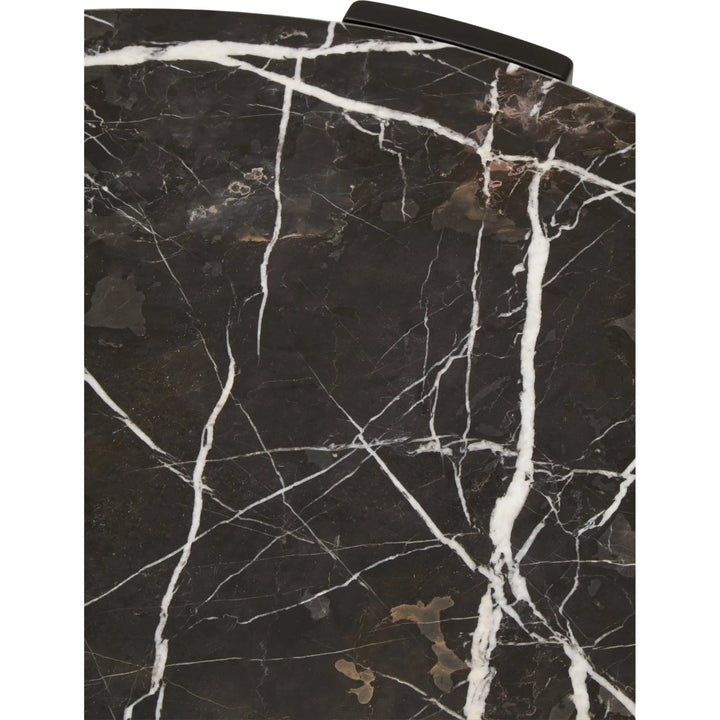 Ravello Round Black Marble Top Large Coffee Table  Nicholas John Interiors