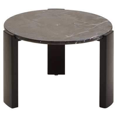 Ravello Round Black Marble Top Small Coffee Table  Nicholas John Interiors