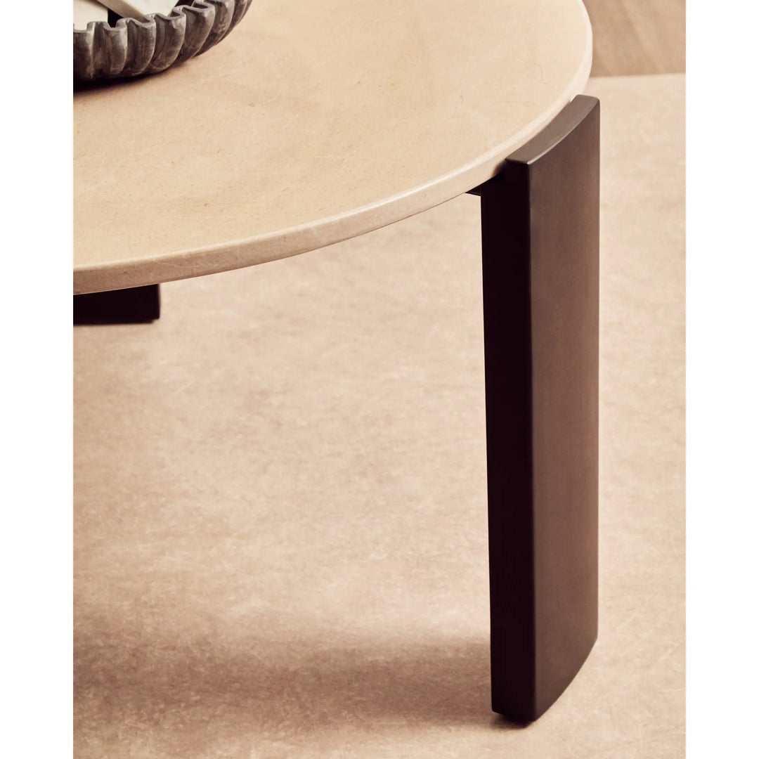 Ravello Round Cream Marble Top Large Coffee Table  Nicholas John Interiors