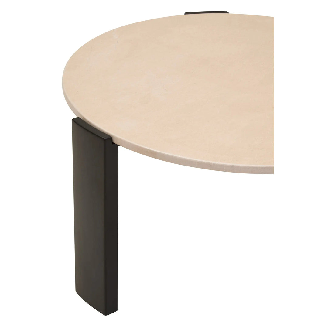 Ravello Round Cream Marble Top Large Coffee Table  Nicholas John Interiors