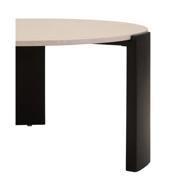 Ravello Round Cream Marble Top Large Coffee Table  Nicholas John Interiors